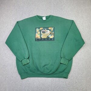 Vintage‎ 90s Disney Store Tigger Sweatshirt XL Green Sketch Crewneck Made in USA